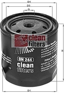 CLEAN FILTERS Degvielas filtrs DN 244